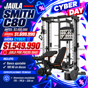 Jaula Multifunción Smith Rowing C80
