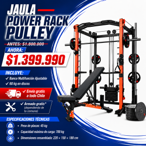 Jaula Power Rack Pulley Smith – 5715BOK