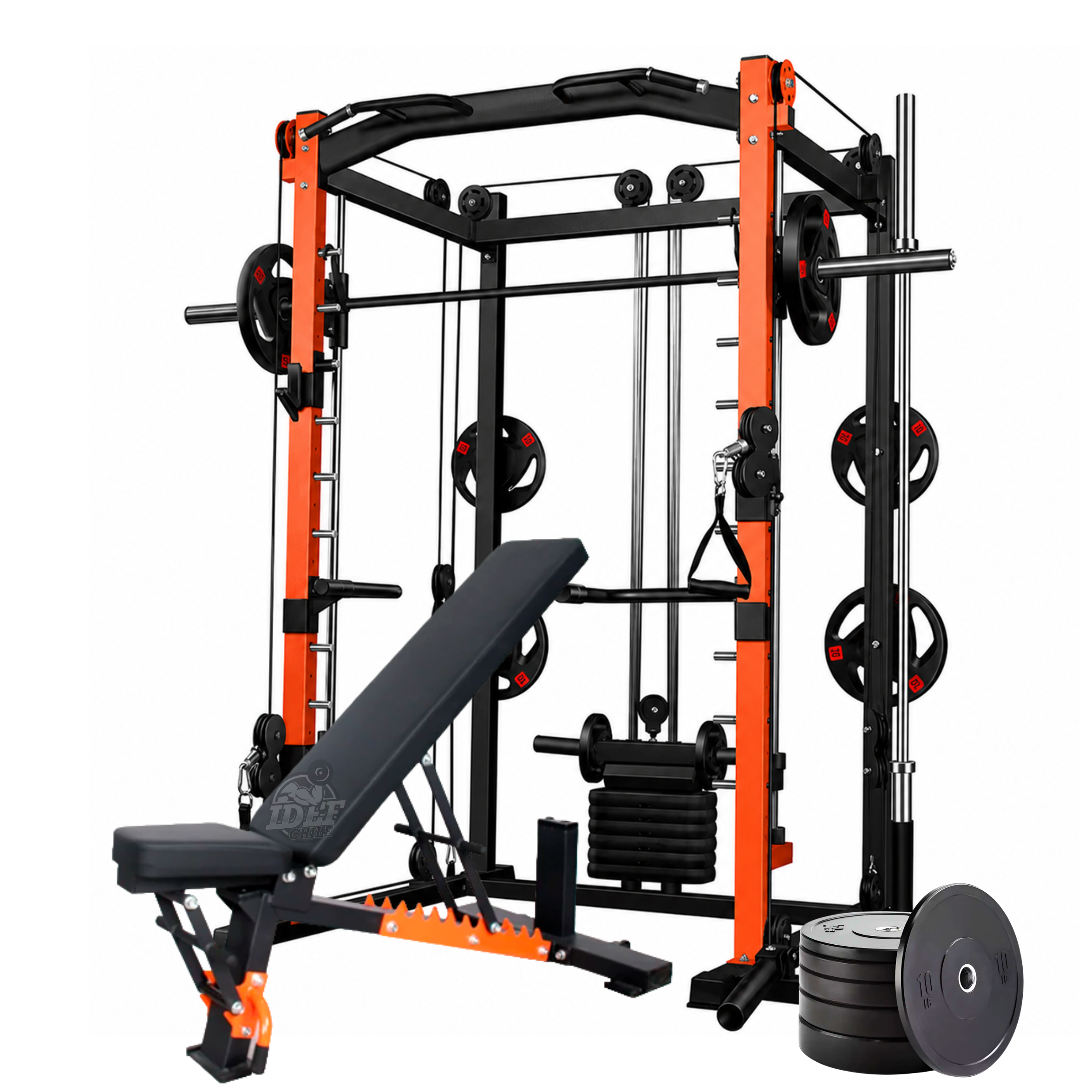 Jaula Power Rack Pulley Smith - Imagen 2