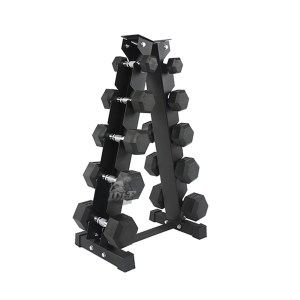 Rack Mancuernas Triangular 5 Pares Hexagonales