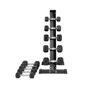 Rack Mancuernas Triangular 5 Pares Hexagonales