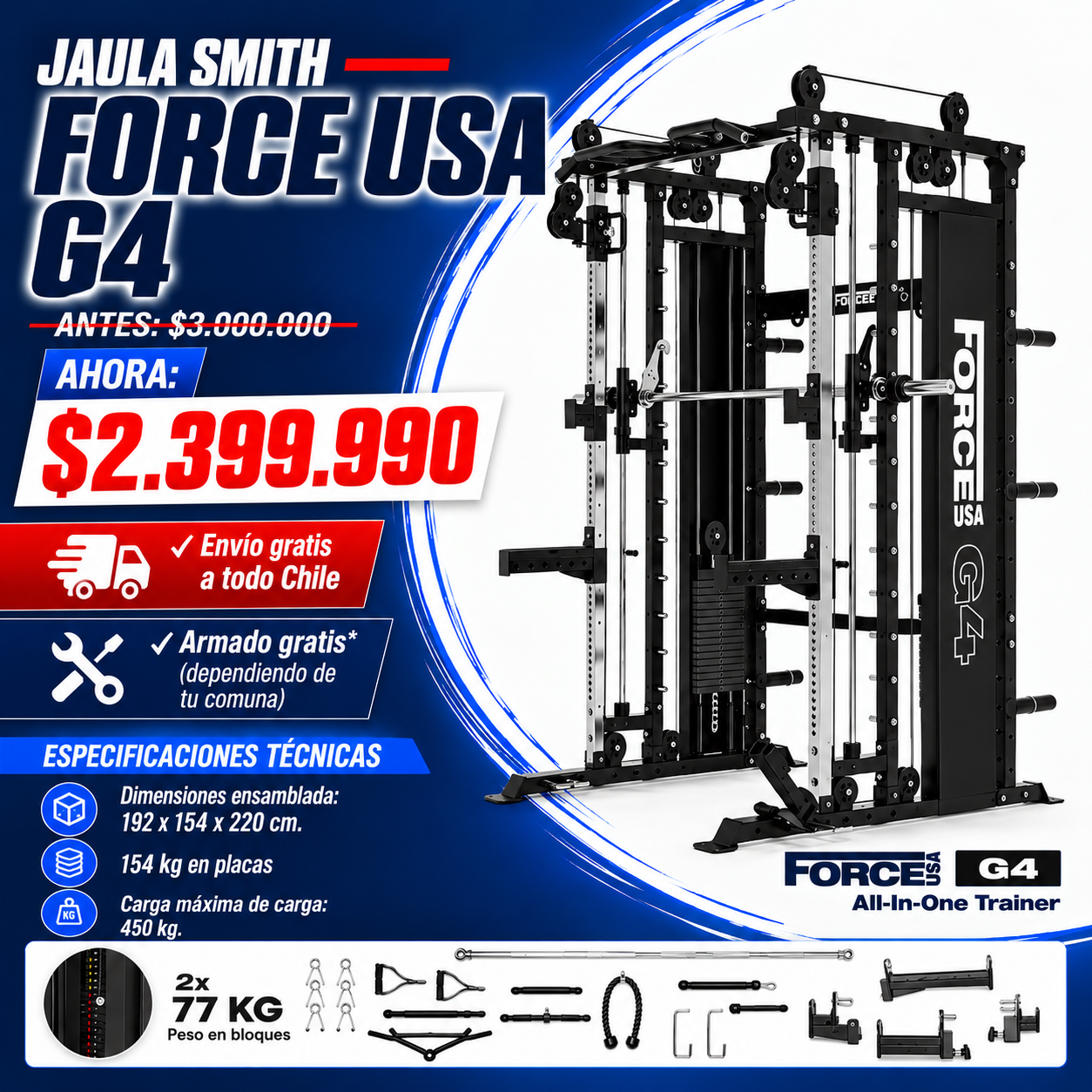 Jaula Smith Force USA G4