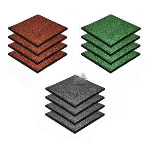 Piso Pastelón Outdoor caucho 50 x 50 cm x 25 mm