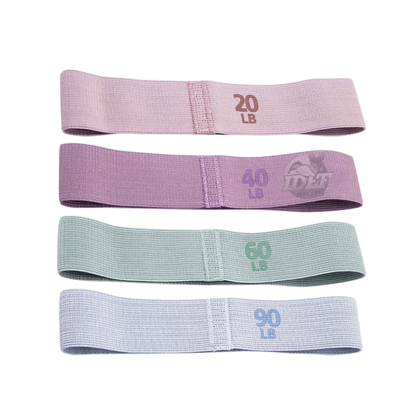 Bandas de Gluteos Tela Soft Set 4x Resistencias