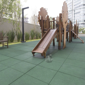 Piso Pastelón Outdoor caucho 50 x 50 cm x 25 mm